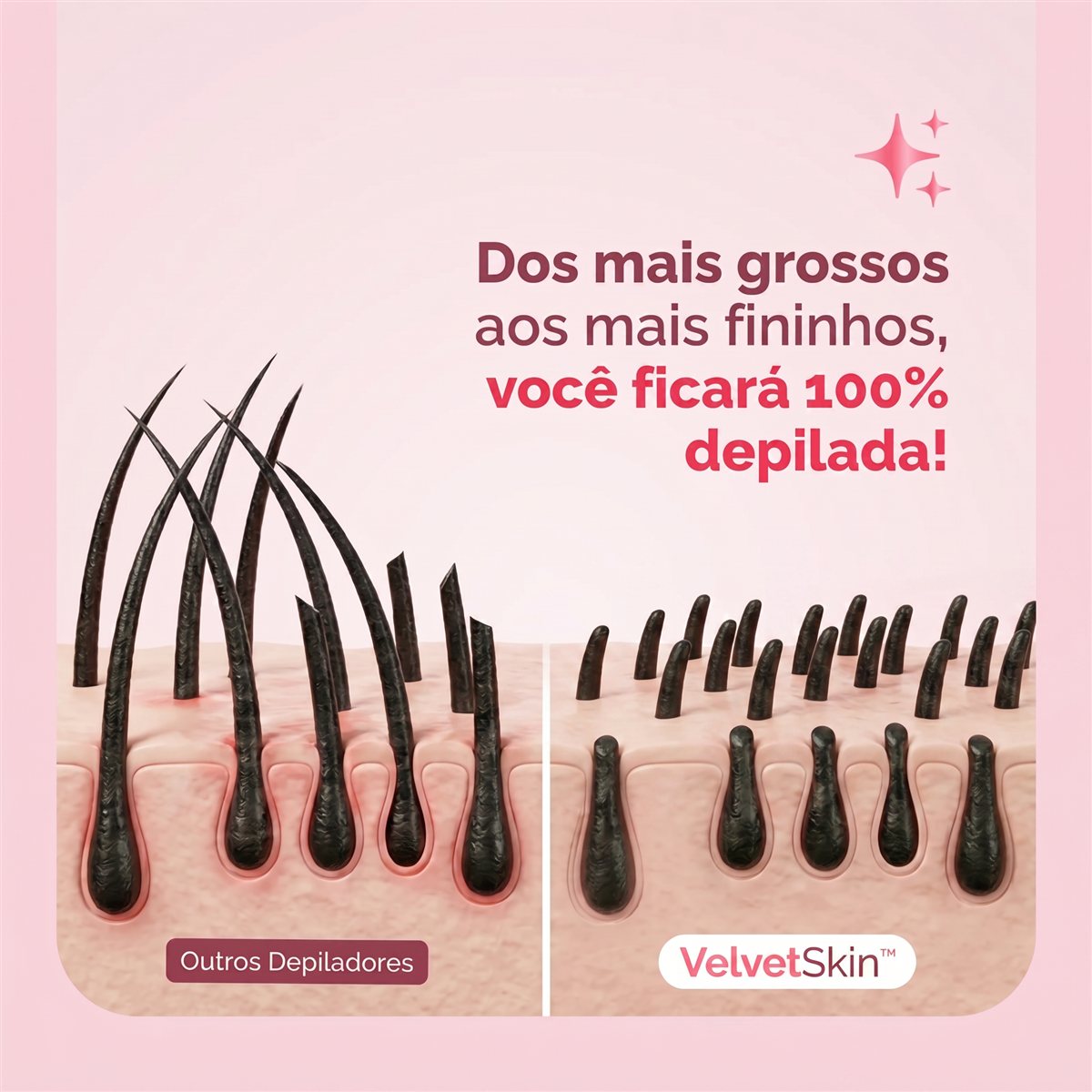 Depilador Elétrico VelvetSkin 4 em 1