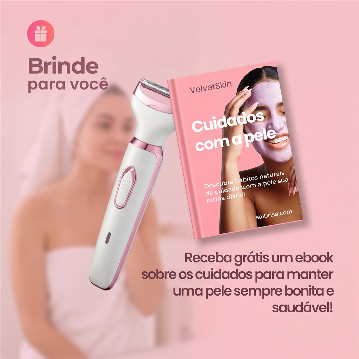 Depilador Elétrico VelvetSkin 4 em 1