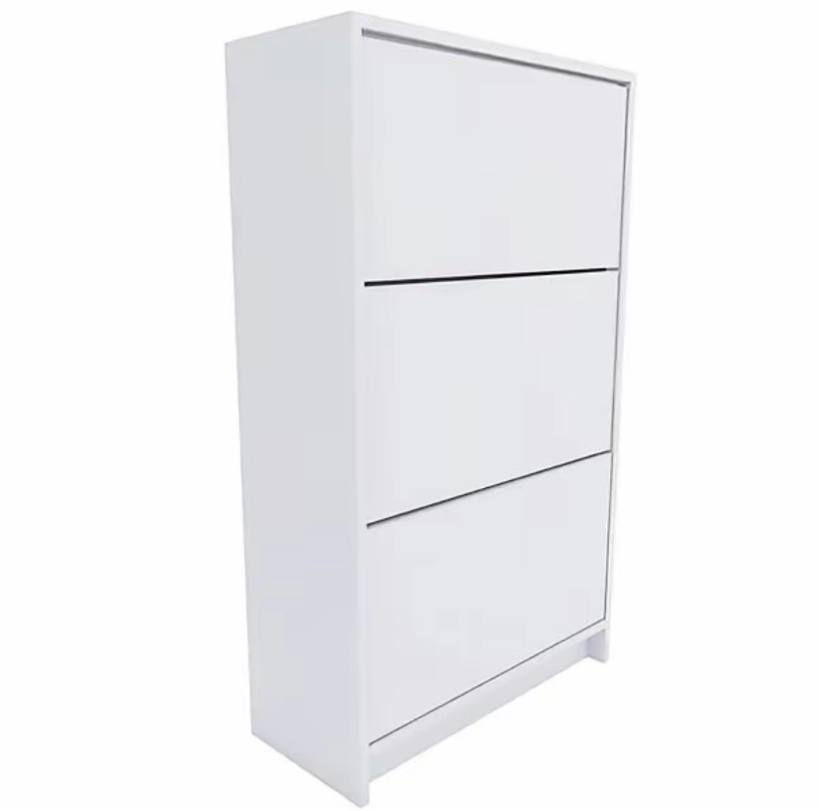 Sapateiro Armário 3 Compartimentos Basculantes Slim Branco
