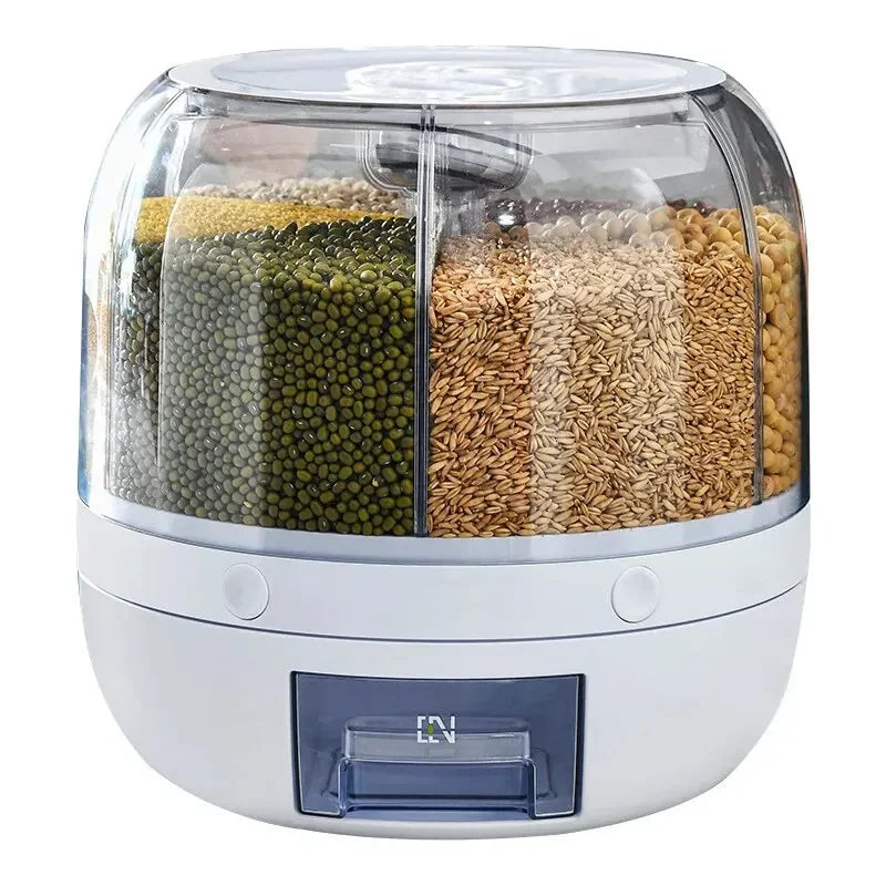 Dispenser Giratório Automático para Alimentos Branco