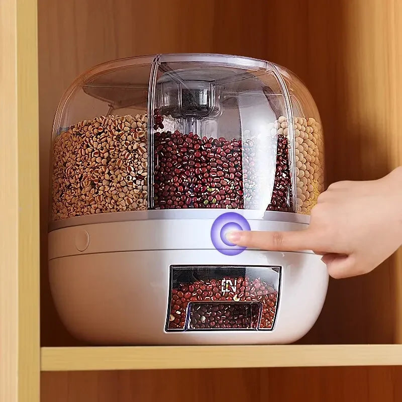 Dispenser Giratório Automático para Alimentos Branco