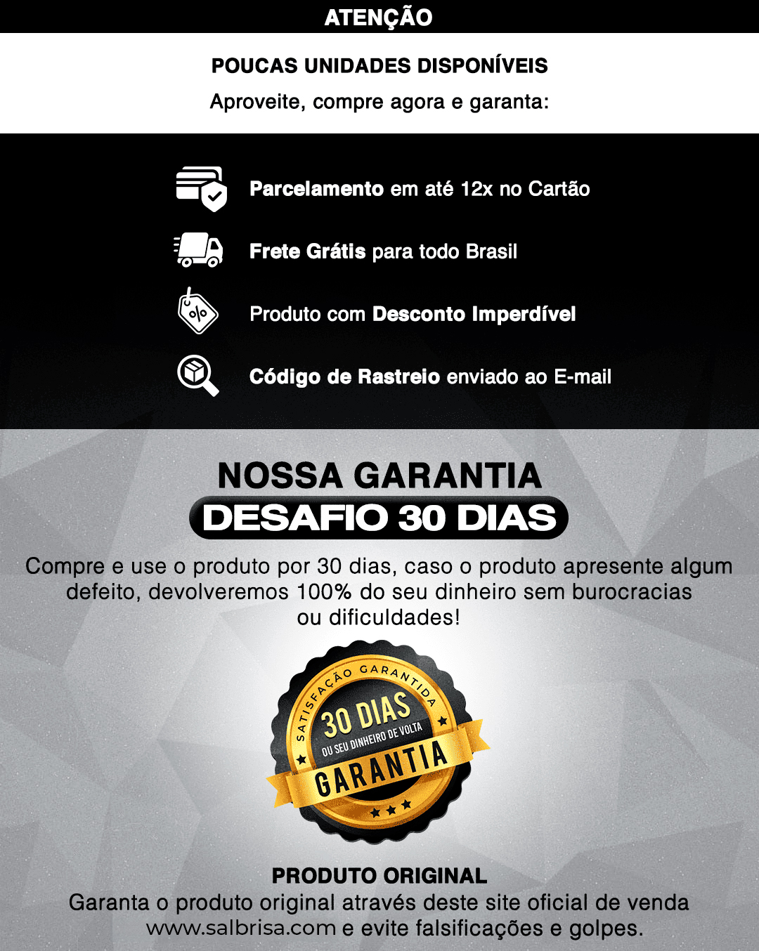 Garantia e benefícios Sal & Brisa